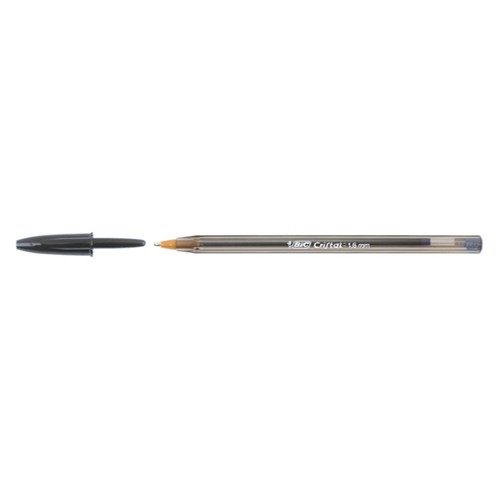 Penne Bic Cristal Large Nero 1.6 Mm - Officina Studenti