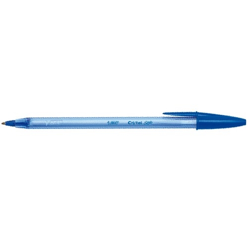 Penne Bic Cristal Soft Blu