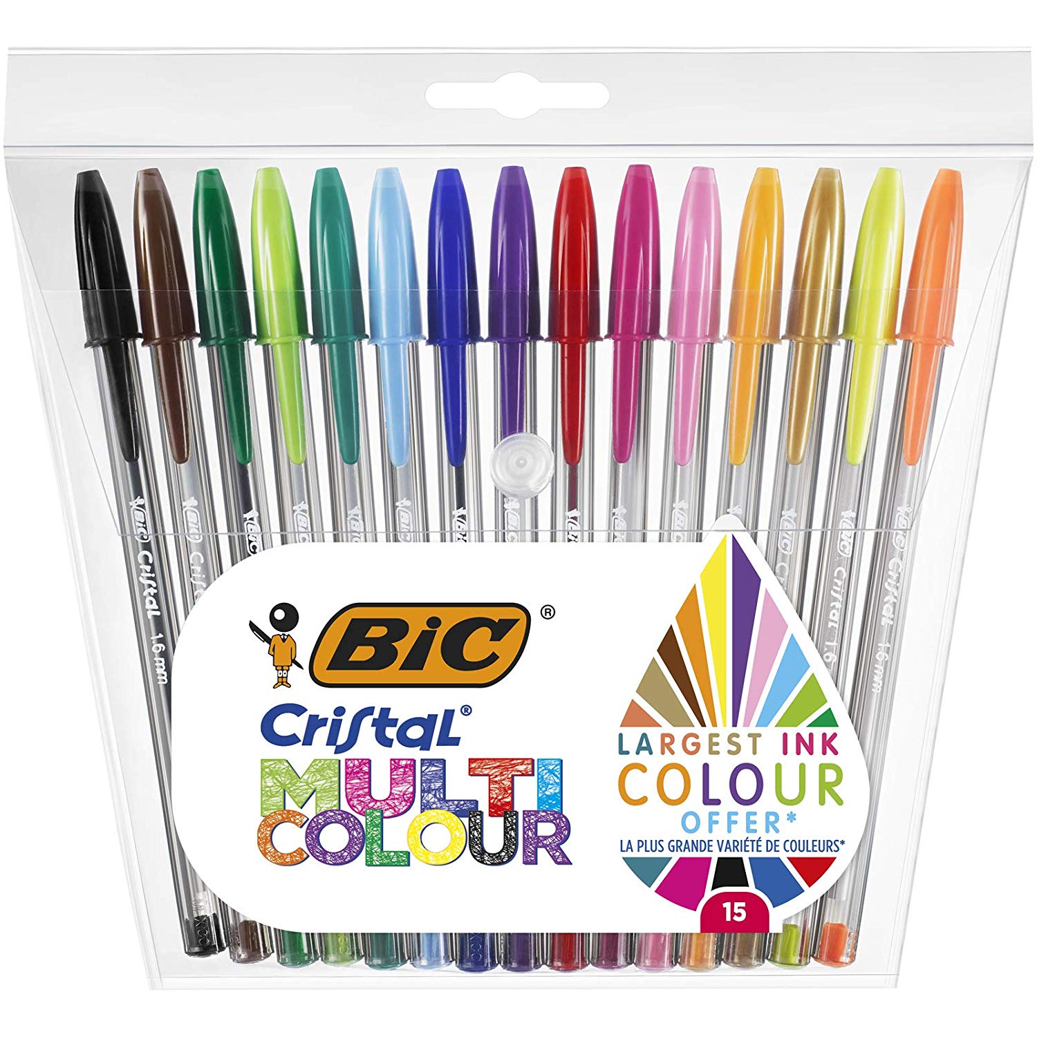 Bic Expo Penna Cristal Multicolor 15pz