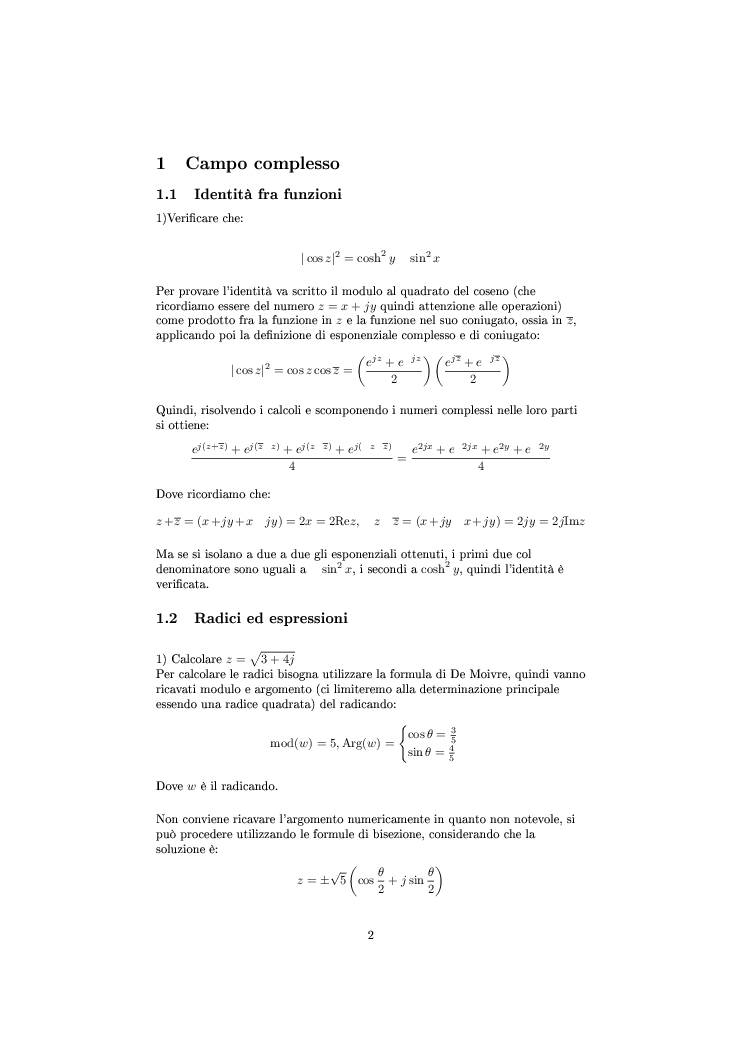 Metodi Matematici Per L Ingegneria Sapienza