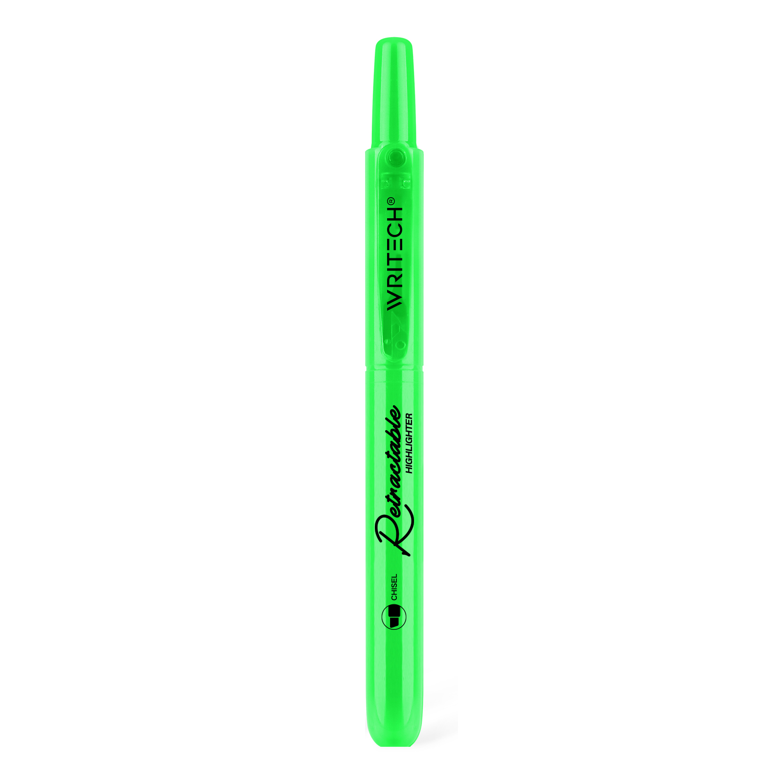 Evidenziatore Writech Retrattile Verde Neon