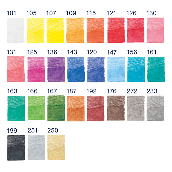 Faber-Castell-Pencil-Roll-Goldfaber-Aqua-Watercolour-Pencils-Colour-Chart