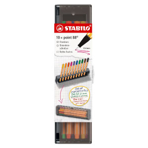 Set Fineliner Stabilo Point 88 Desk 10 Pz 8810-5 - Image 2