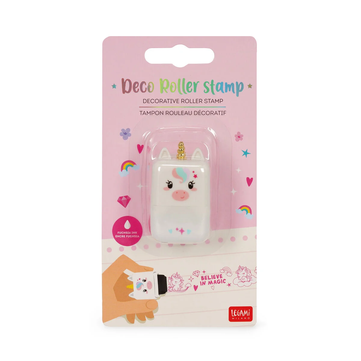 Timbro Decorativo A Rullo Legami - Unicorn - Image 4