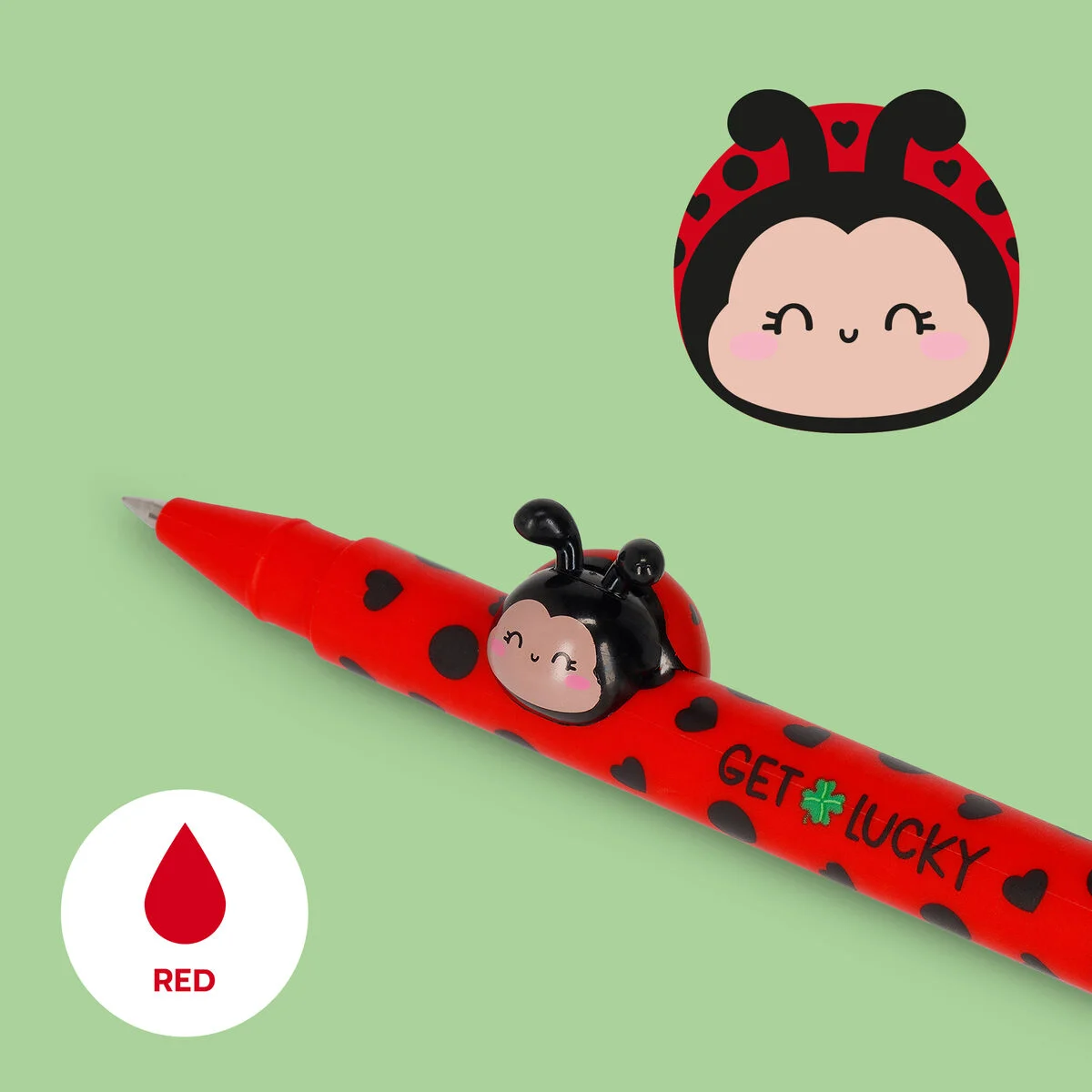 Penna Legami Gel Animal. Decorativo - Ladybug - Image 2