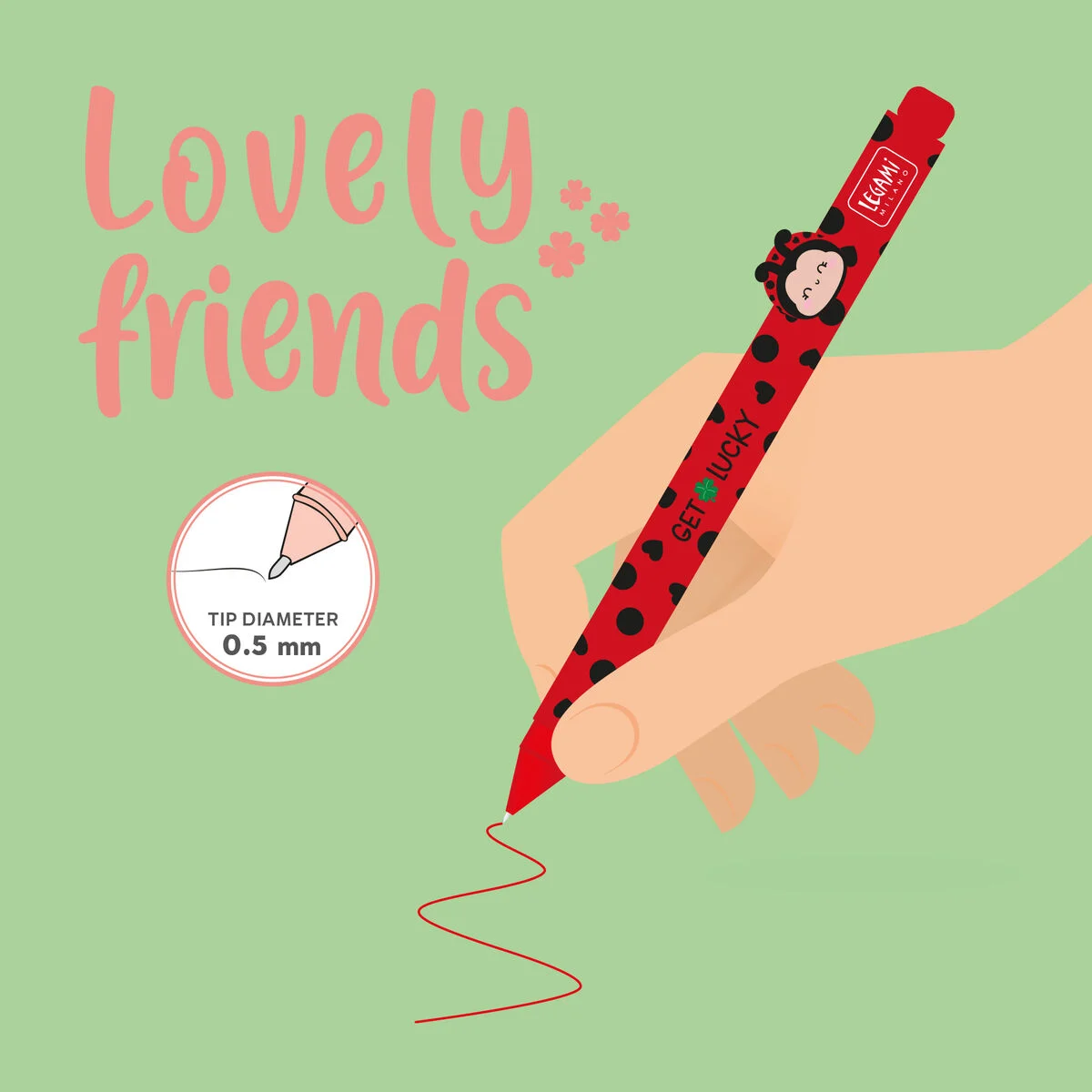 Penna Legami Gel Animal. Decorativo - Ladybug - Image 3