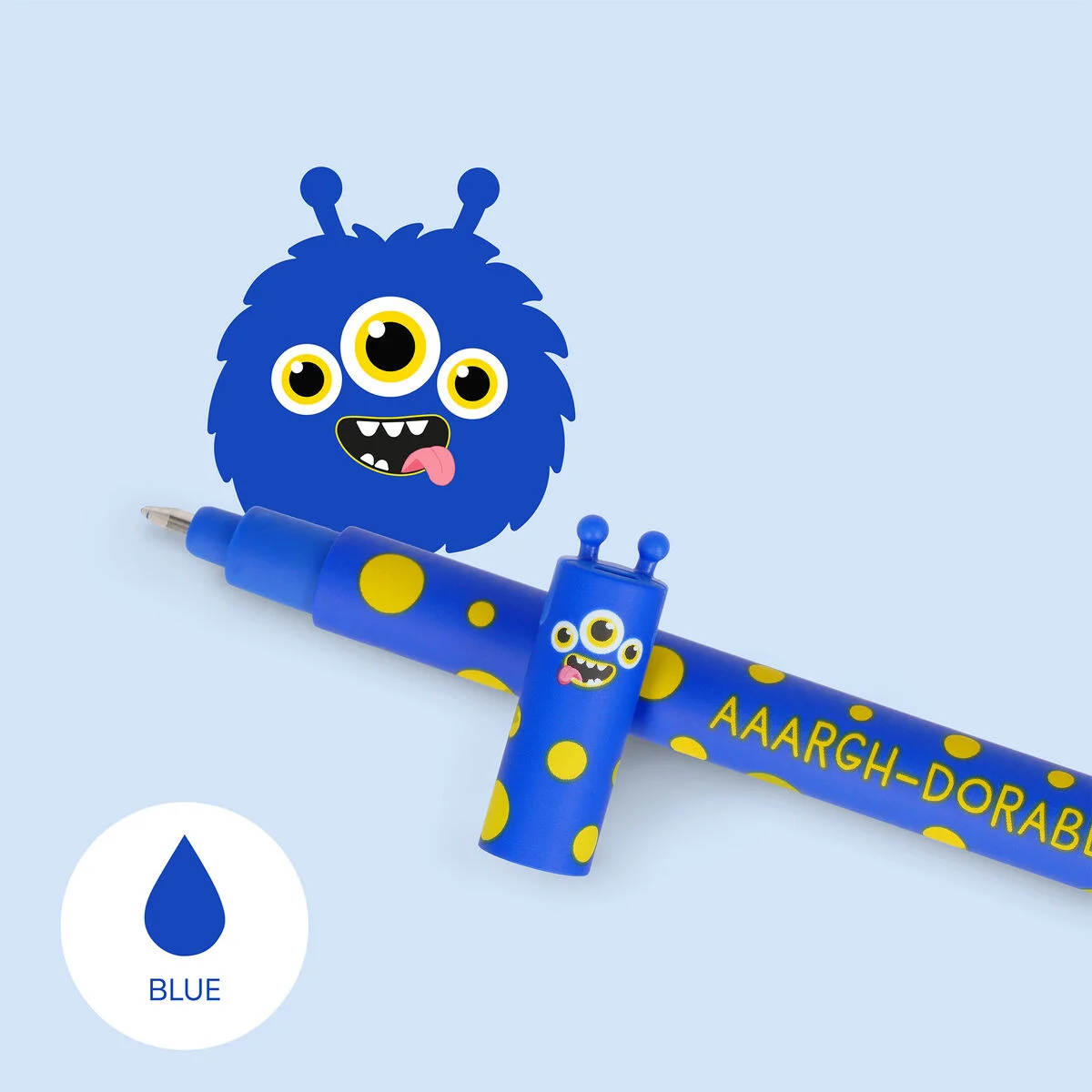 Penna Cancellina Legami- Monster - Blue - Image 2
