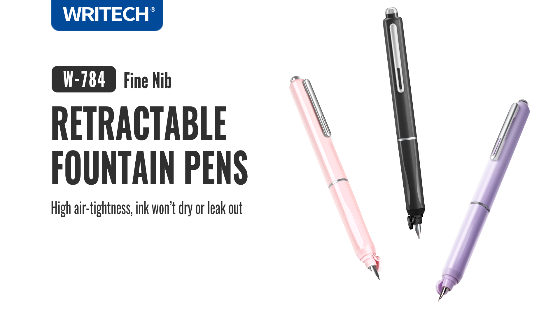 Penna Writech Stilografica Nera F - Image 2