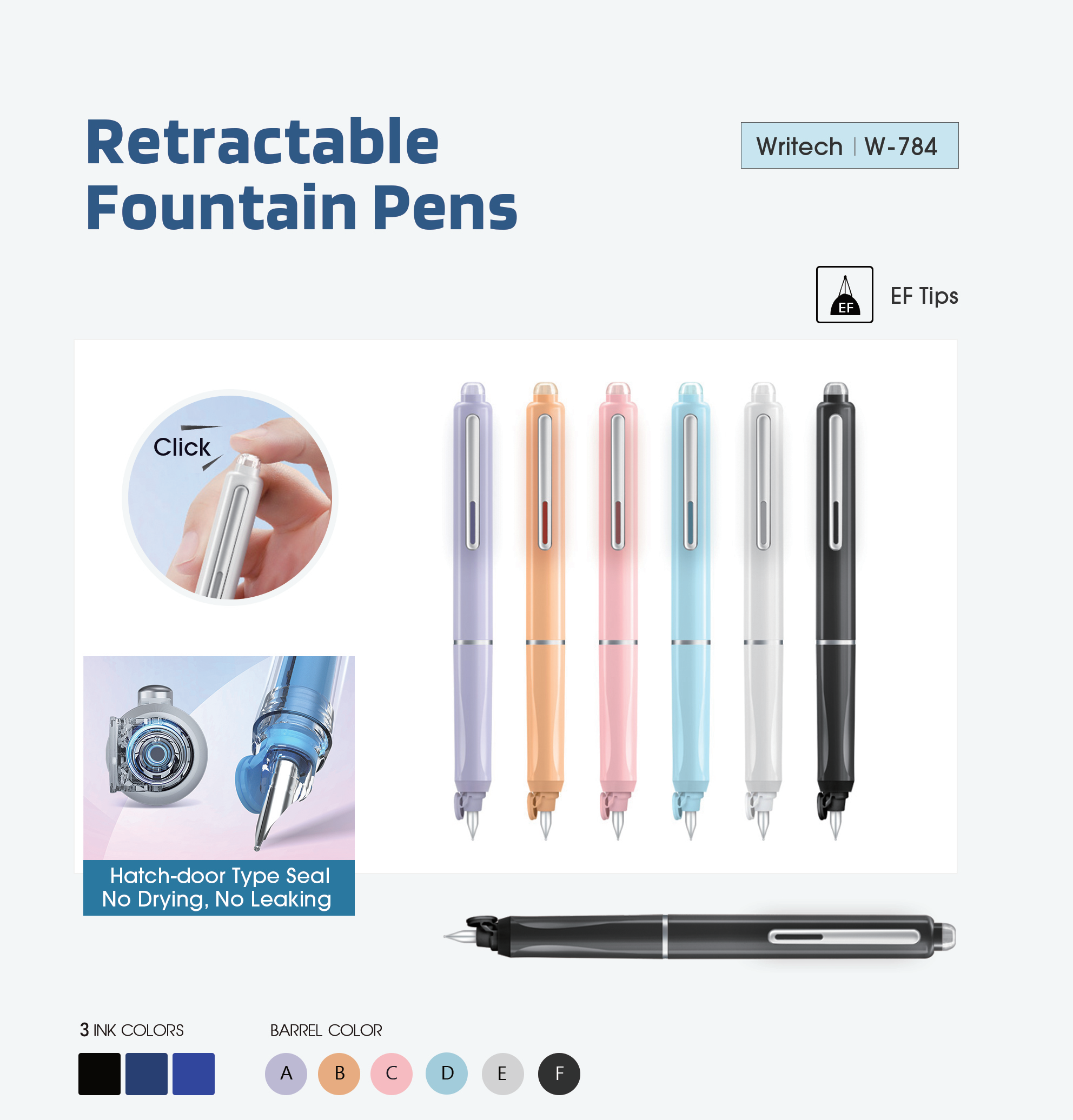 Penna Writech Stilografica Nera F - Image 5