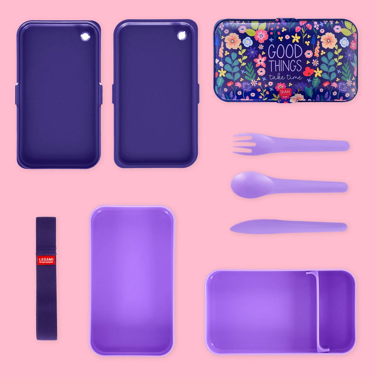 Lunch Box Legami 1200 Ml - Flowers - Image 3