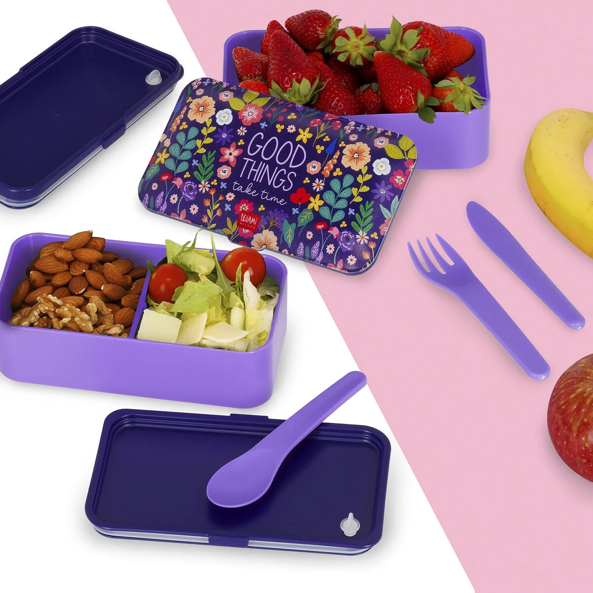 Lunch Box Legami 1200 Ml - Flowers - Image 5
