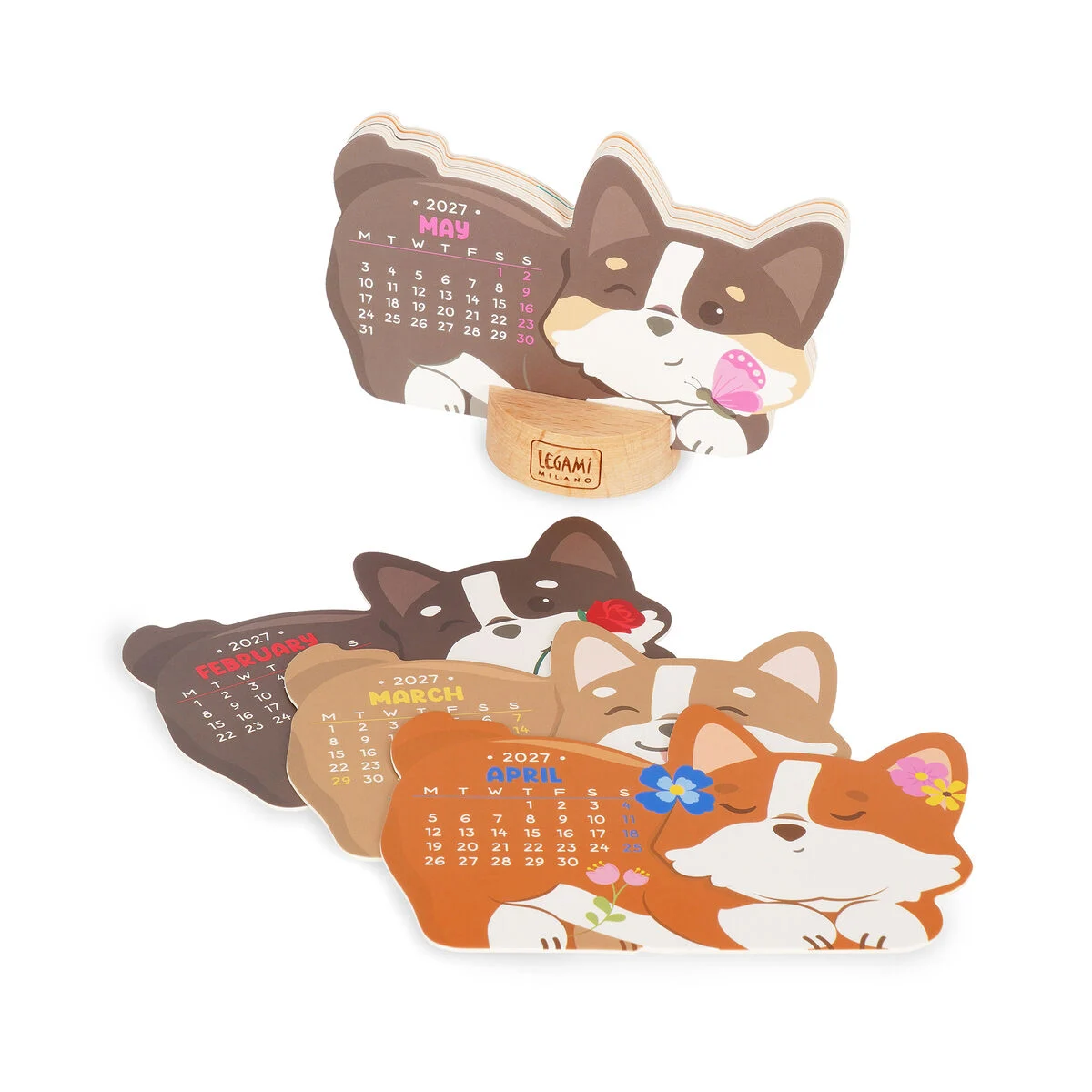 Calendar 2027 Legami Wooden - Dogs - Image 4