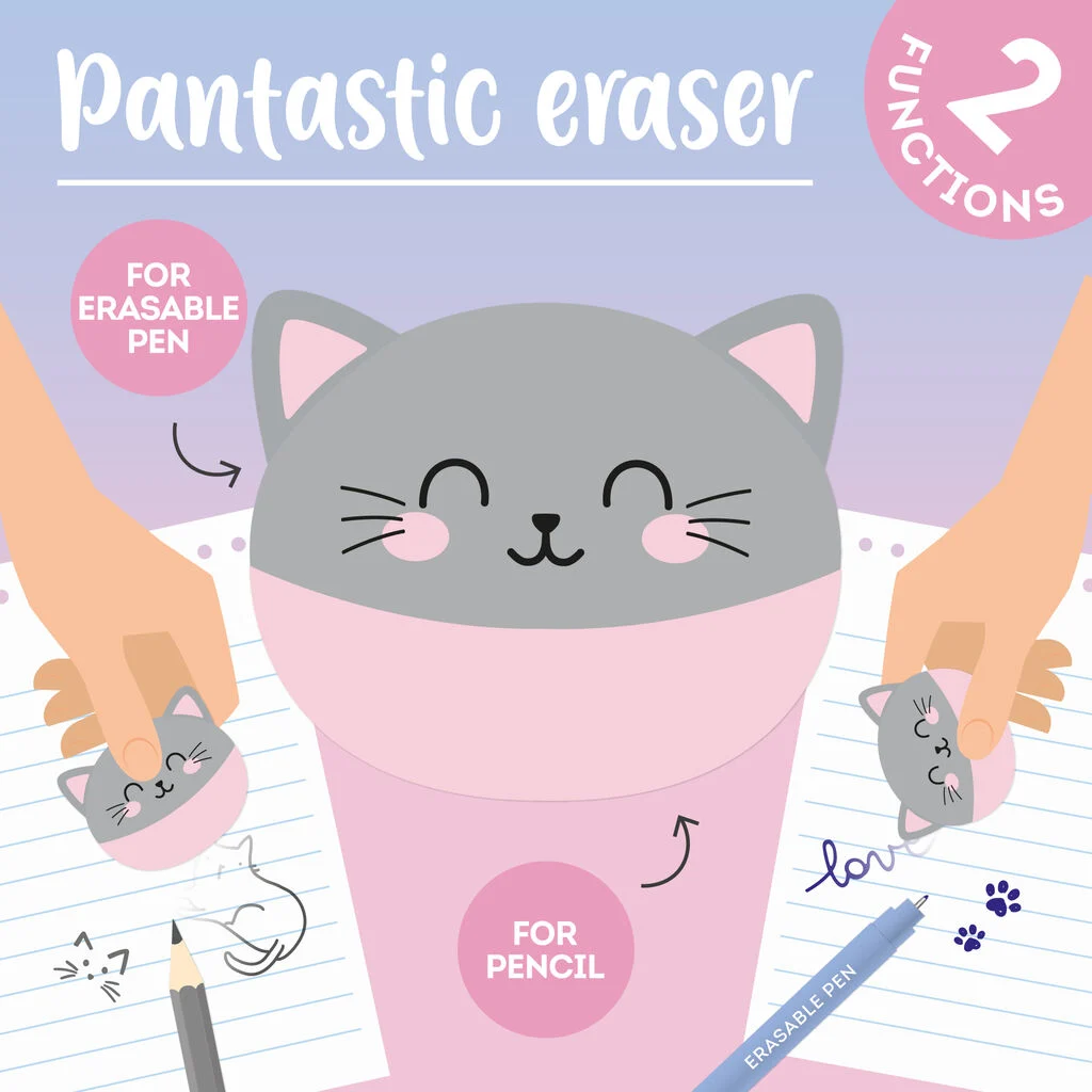 Gomma Legami 2 In 1 - Pantastic Eraser - Kitty - Image 3